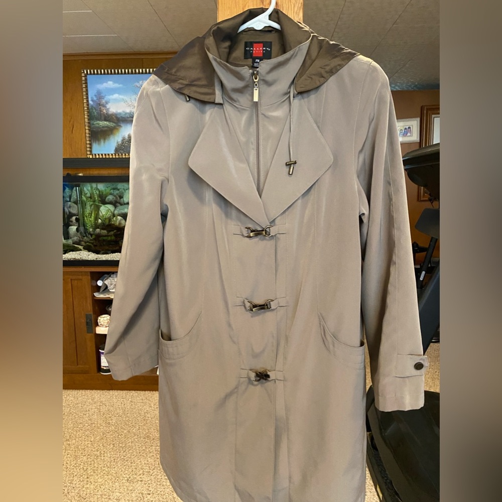 Lightly worn rain jacket